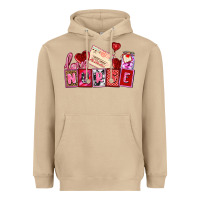 Mushroom valentines day nurse Heavyweight Hoodie - AdoDesignShop