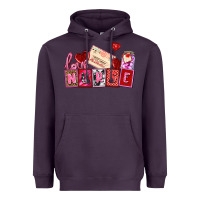 Plum valentines day nurse Heavyweight Hoodie - AdoDesignShop