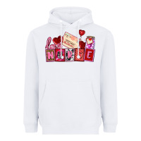 White valentines day nurse Heavyweight Hoodie - AdoDesignShop