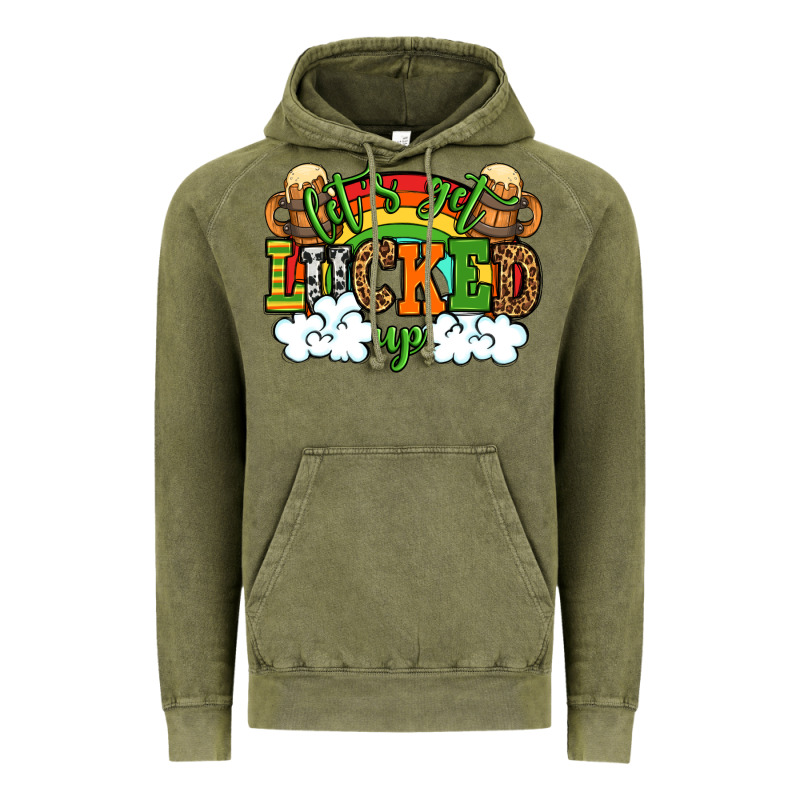 Let's Get Lucked Up St. Patrick's Day Vintage Hoodie by OliviaCreatesArt | Teevron