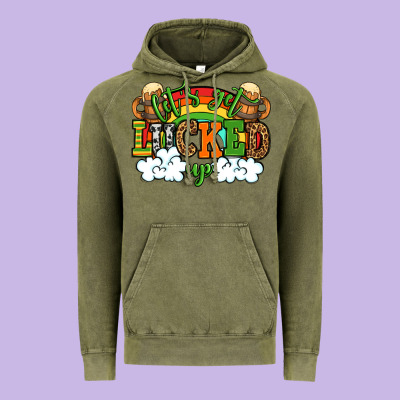 Let's Get Lucked Up St. Patrick's Day Vintage Hoodie Designed By Oliviacreatesart