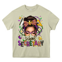 Mossy mardi gras school secretary caucasian messy bun Heavy Core Tee - texasbilliewilder