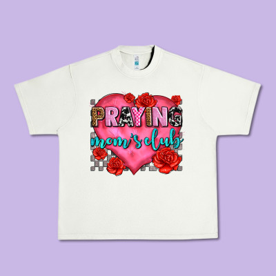 Praying Moms Club Olivia Urban Heavy Tee Designed By Oliviacreatesart