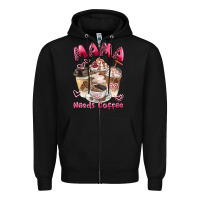 Black mama needs coffee Zipper Hoodie - BarkalooDesign