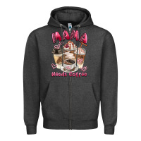 Charcoal Heather mama needs coffee Zipper Hoodie - BarkalooDesign