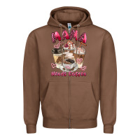 Chestnut mama needs coffee Zipper Hoodie - BarkalooDesign