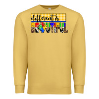 Antique Gold different is beautiful Premium Sweatshirt - AdoDesignShop