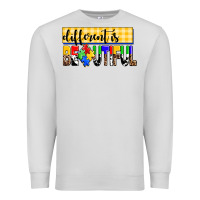 Dove Grey different is beautiful Premium Sweatshirt - AdoDesignShop