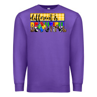Purple different is beautiful Premium Sweatshirt - AdoDesignShop