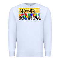 White different is beautiful Premium Sweatshirt - AdoDesignShop