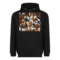 Black cowhide Heavyweight Hoodie - AdoDesignShop