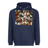 Navy cowhide Heavyweight Hoodie - AdoDesignShop