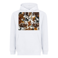 White cowhide Heavyweight Hoodie - AdoDesignShop