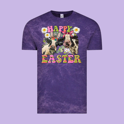 Happy Easter Heifers Easter Day Vintage Tee Designed By Cowgirlartshop