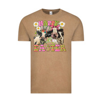 Vintage Coffee Happy Easter Heifers Easter Day Vintage Tee - CowGirlArtShop