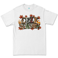 White Cozy season Fall Premium Tee - NancyCooperArtShop