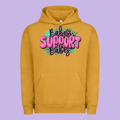 Babes Support Babes Urban Hoodie Designed By Jahusdesignshop