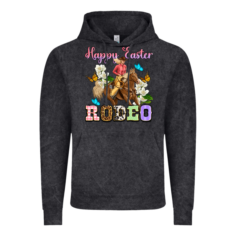 Happy Easter Rodeo Cowgirl Vintage Hoodie by OliviaCreatesArt | Teevron