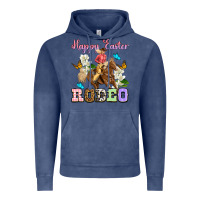 Vintage Denim Happy Easter rodeo cowgirl Vintage Hoodie - OliviaCreatesArt