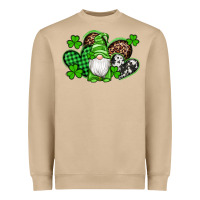 Mushroom st patricks day gnome with western hearts Heavyweight Sweatshirt - Artiststas