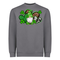 Storm st patricks day gnome with western hearts Heavyweight Sweatshirt - Artiststas