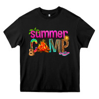 Black summer camp Heavy Core Tee - NancyCooperArtShop