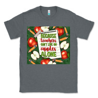 Charcoal Heather because teachers can't live on apples alone tumble Classic Tee - TumblerDesignByShophia