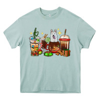 Arona Christmas coffee cups with White Shepherd Heavy Core Tee - RanaPortraitStore