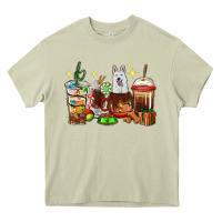 Mossy Christmas coffee cups with White Shepherd Heavy Core Tee - RanaPortraitStore