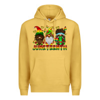 Antique Gold June Teenth Gnomes Premium Hoodie - CowhideDigitalArt