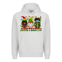 Dove Grey June Teenth Gnomes Premium Hoodie - CowhideDigitalArt
