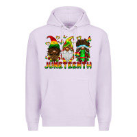 Lilac June Teenth Gnomes Premium Hoodie - CowhideDigitalArt