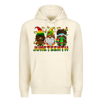 Sandshell June Teenth Gnomes Premium Hoodie - CowhideDigitalArt