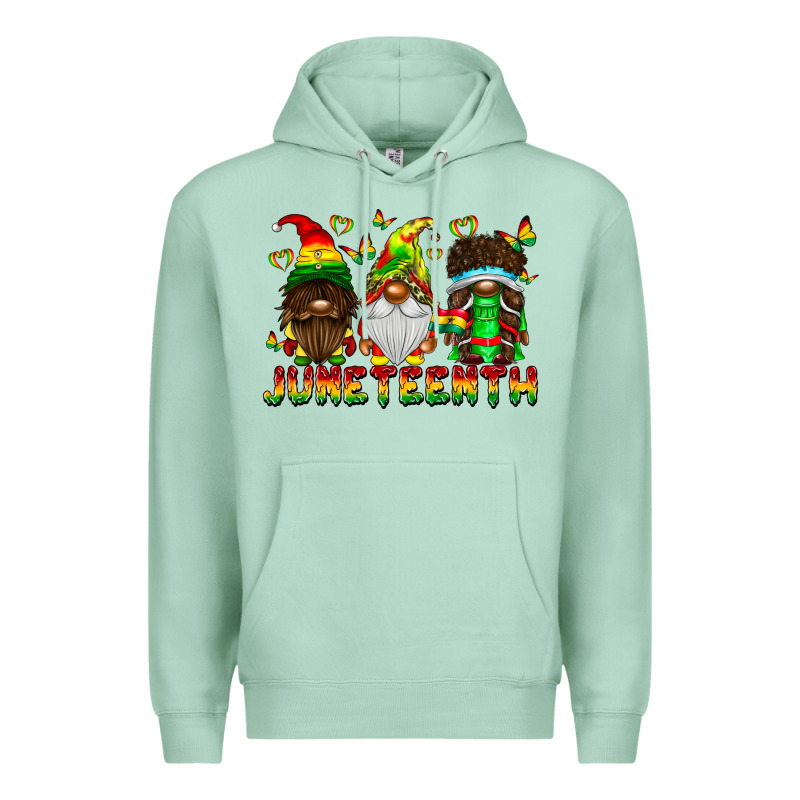 June Teenth Gnomes Premium Hoodie by CowhideDigitalArt | Teevron