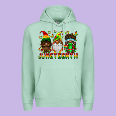 June Teenth Gnomes Premium Hoodie Designed By Cowhidedigitalart