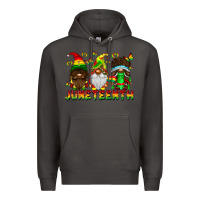 Smoke June Teenth Gnomes Premium Hoodie - CowhideDigitalArt
