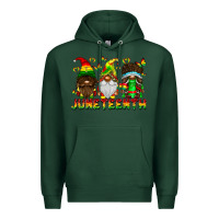 Sports Green June Teenth Gnomes Premium Hoodie - CowhideDigitalArt