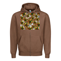 Chestnut juneteenth sunflowers Zipper Hoodie - BarkalooDesign