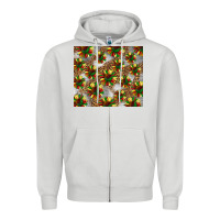 Dove Grey juneteenth sunflowers Zipper Hoodie - BarkalooDesign