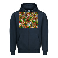 Navy juneteenth sunflowers Zipper Hoodie - BarkalooDesign