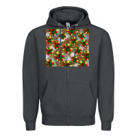 Smoke juneteenth sunflowers Zipper Hoodie - BarkalooDesign