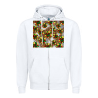 White juneteenth sunflowers Zipper Hoodie - BarkalooDesign