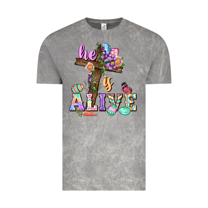 He Is Alive Easter Day Vintage Tee by CowGirlArtShop | Teevron