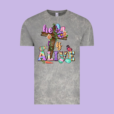 He Is Alive Easter Day Vintage Tee Designed By Cowgirlartshop