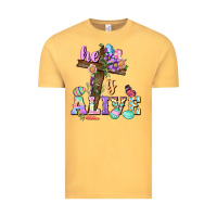 Vintage Mustard He is alive Easter Day Vintage Tee - CowGirlArtShop