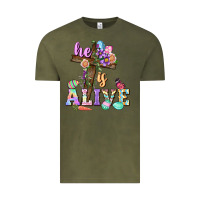 Vintage Olive He is alive Easter Day Vintage Tee - CowGirlArtShop