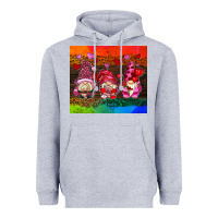 Heather Grey valentines day gnome Heavyweight Hoodie - AdoDesignShop