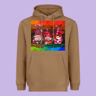 Valentines Day Gnome Heavyweight Hoodie Designed By Adodesignshop