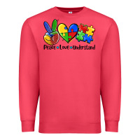 Cardinal peace love  cure Premium Sweatshirt - AdoDesignShop