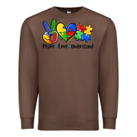 Chestnut peace love  cure Premium Sweatshirt - AdoDesignShop